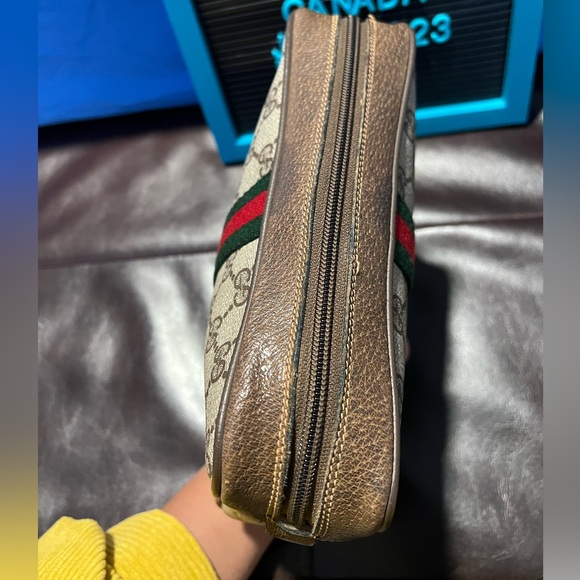 Authentic GG sherry line toiletry pouch - Picture 8 of 13